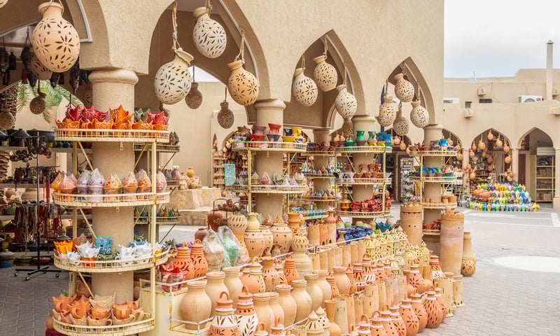 Take a guided tour of the historic Nizwa Fort and the traditional Nizwa Souq,