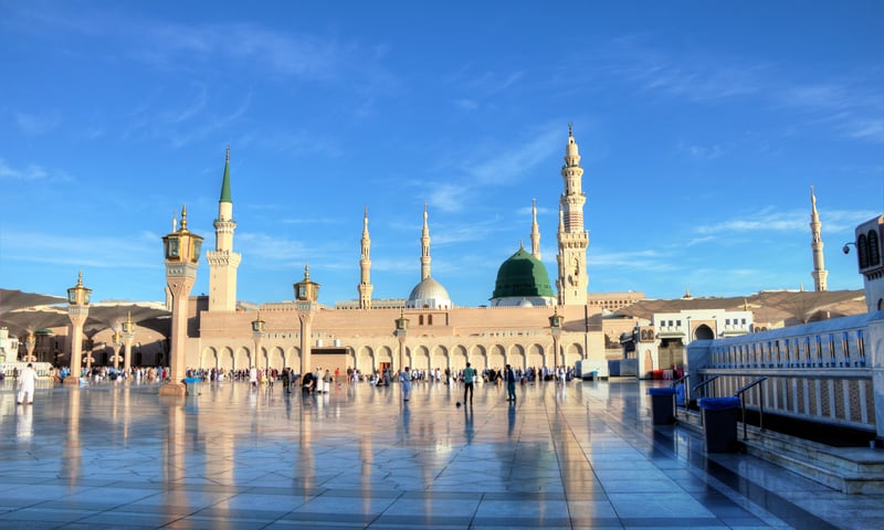Medina is one of Islam's holiest cities, centred around the Prophet's Mosque (Itinerary 2 only)