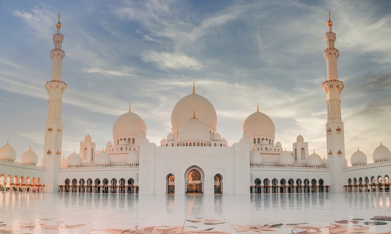 Sheikh Zayed Grand Mosque is an architectural icon.