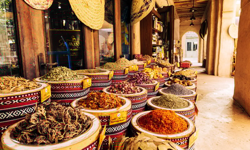 Discover Dubai's spice souk with time at leisure.