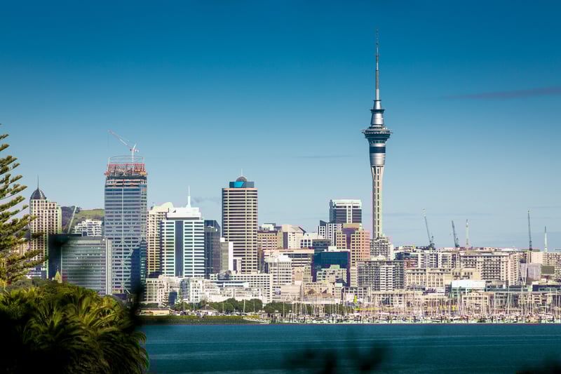 Start your adventure in Auckland, New Zealand.