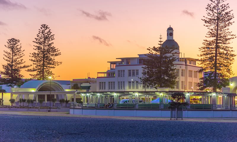 Napier is famous for its stunning Art Deco architecture and seaside charm.