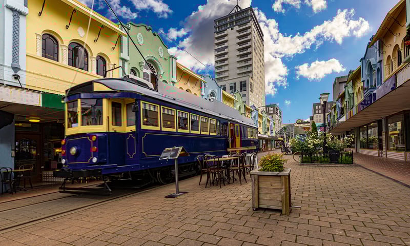 Take a stroll down the iconic New Regent Street in Christchurch.