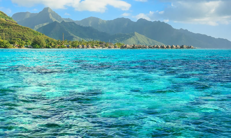 The picture-postcard island of Mo'orea, French Polynesia.