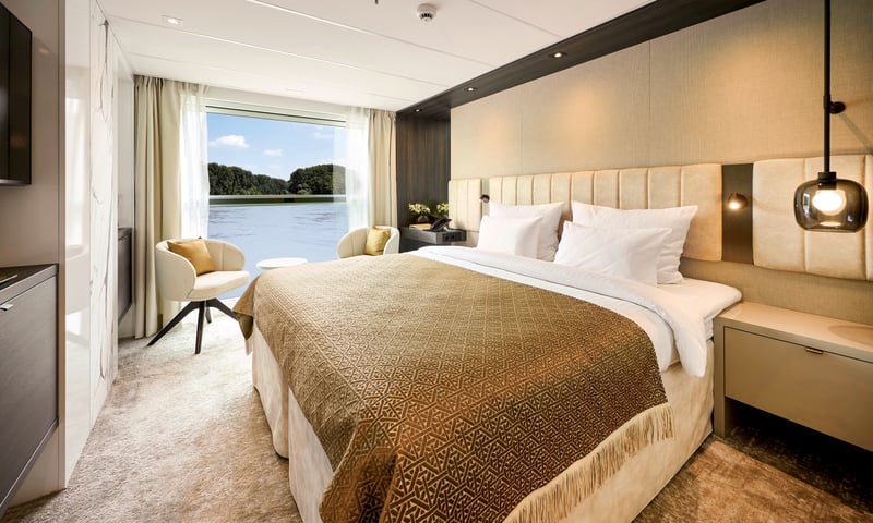 Upgrade to a cabin on Strauss Deck onboard Amadeus Nova.