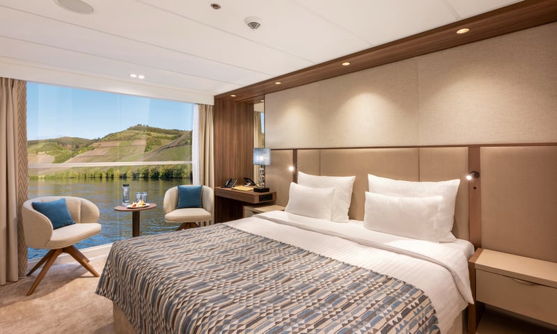 Upgrade to the spacious luxury of a Strauss Deck cabin (August 2027 departure).