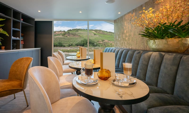 Enjoy the elegance of Cafe Vienna aboard Amadeus Amara (August 2027 departure).