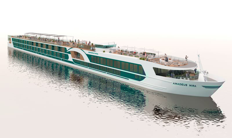 Artistic impression of the Amadeus Mira (May 2027 departure).