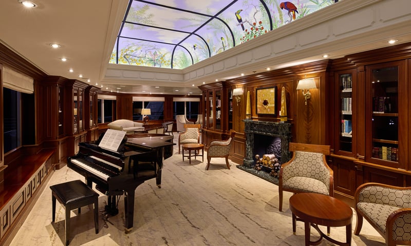 Enjoy a book or a chat in the Drawing Room  aboard Azamara Pursuit.