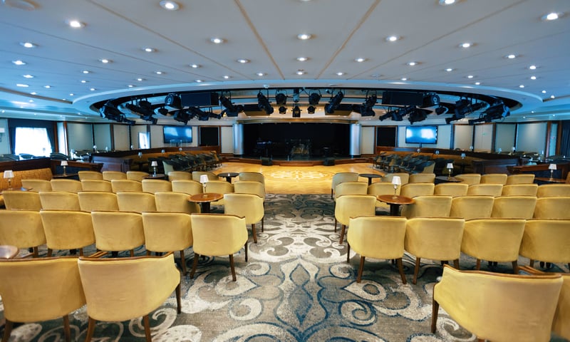Enjoy live performances in the Cabaret Lounge onboard Azamara Pursuit.