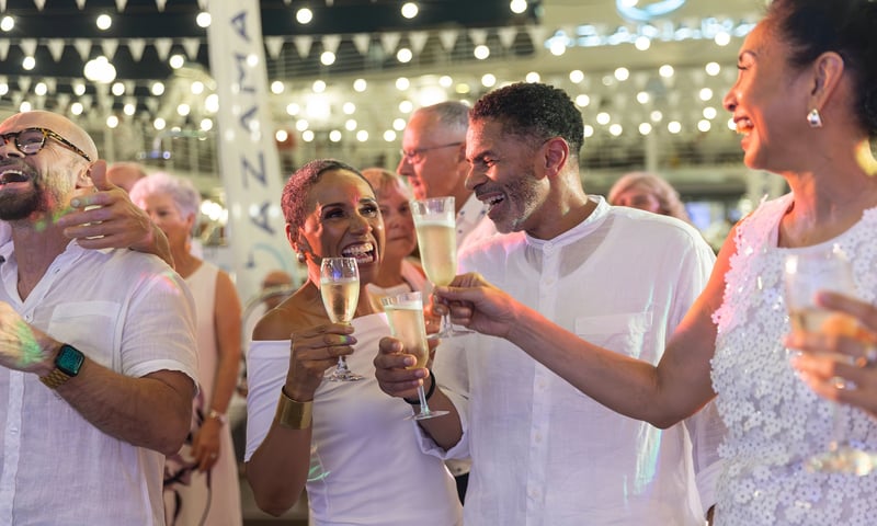 Join in the fun of Azamara's signature White Party.