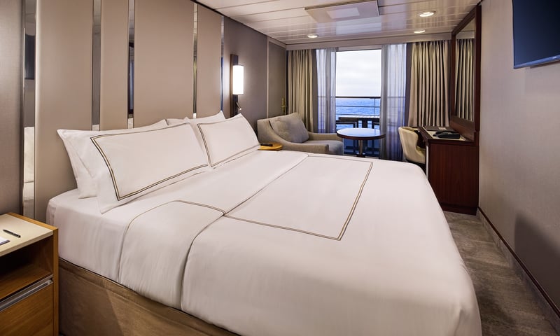 Upgrade to a Veranda Stateroom aboard Azamara Onward.