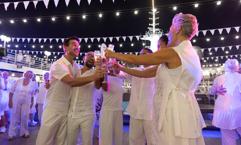 Spend a night of enjoyment during the White Night onboard Azamara Pursuit.