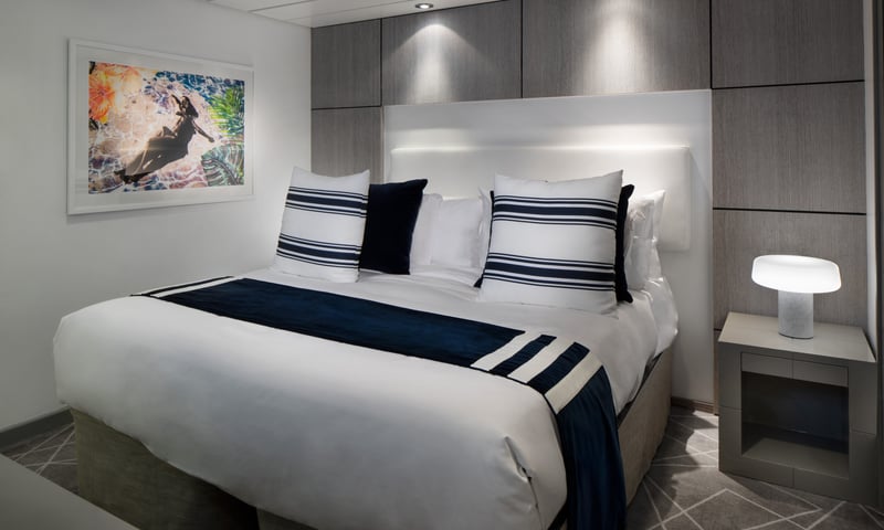 Unwind in the Interior Stateroom aboard the Celebrity Millennium.