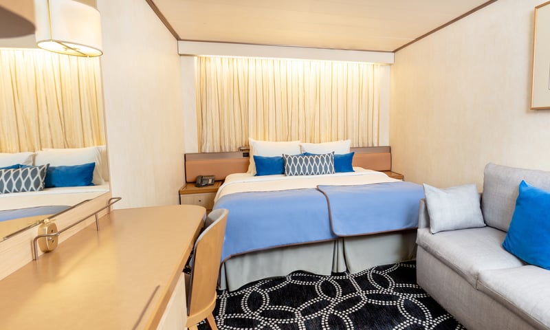 Enjoy an Interior Cabin onboard Celestyal Journey.