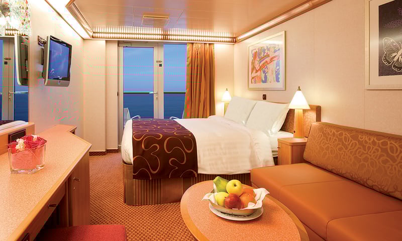 Upgrade to a Balcony cabin for your cruise onboard Costa Deliziosa.