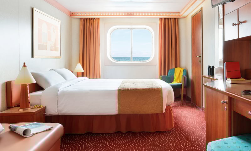 Wake to perfect sea views from an upgraded Oceanview cabin, Costa Diadema.