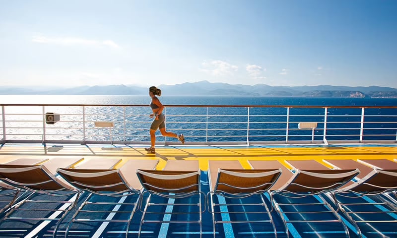 Take a morning run with views of the Adriatic coastline.