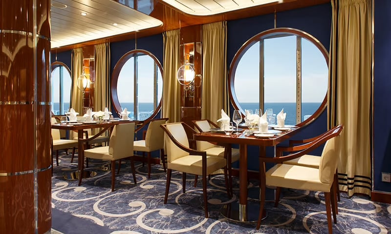 Dine in style on board with a focus on fresh Mediterranean flavours, Itinerary 1.