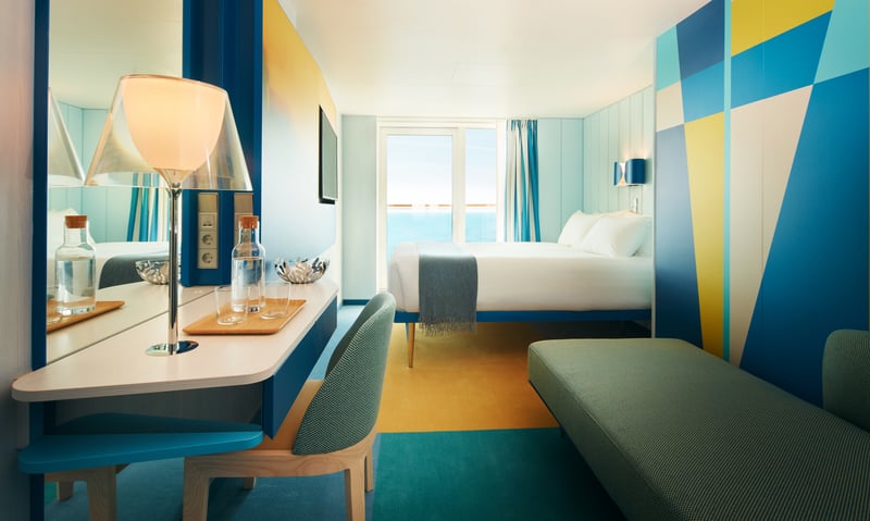 Enjoy uninterrupted Mediterranean sea views with a balcony upgrade (extra charges apply).