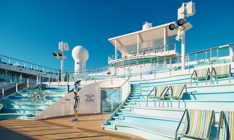 Soak up the sun aboard Costa Cruises' Costa Toscana.