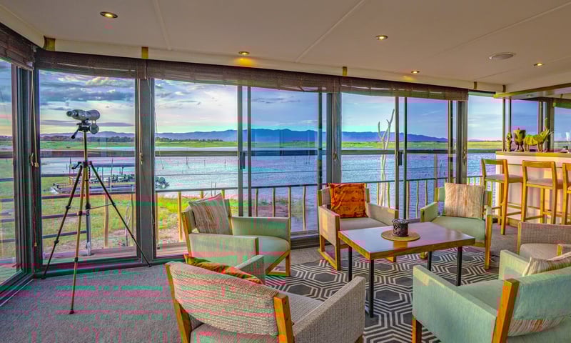 Lounge aboard RV African Dream (select departure dates).