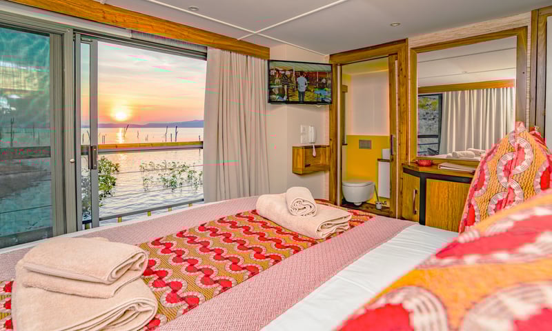 Cabin with French Balcony aboard RV Zimbabwean Dream (select departure dates).