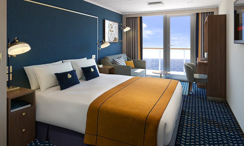 Upgrade to a Balcony Cabin on the Queen Anne.