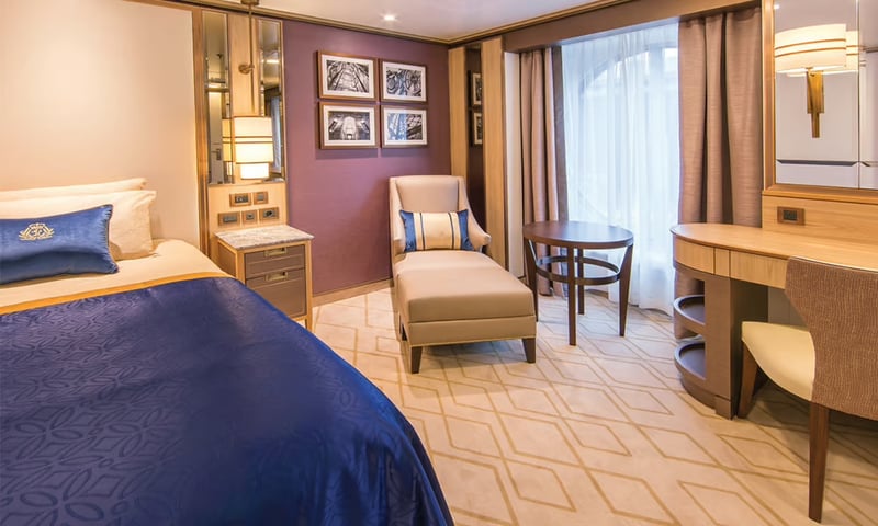 Upgrade your sailing experience to an Oceanview Cabin (charges apply).