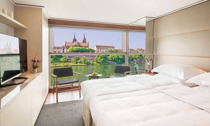 Treat yourself with an upgrade to a Panorama Balcony Suite, Emerald Radiance (charges apply).