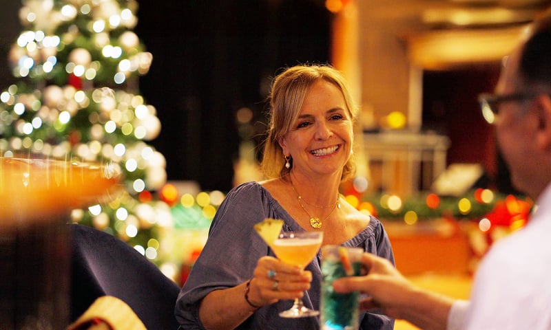 Christmas celebrations can start as soon as you are onboard Holland America’s Westerdam.