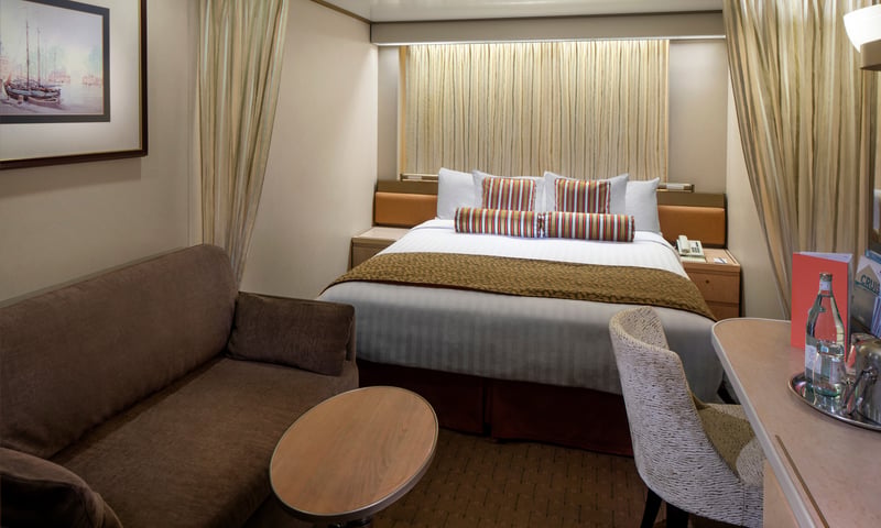 An Interior Stateroom onboard Holland America's Volendam.