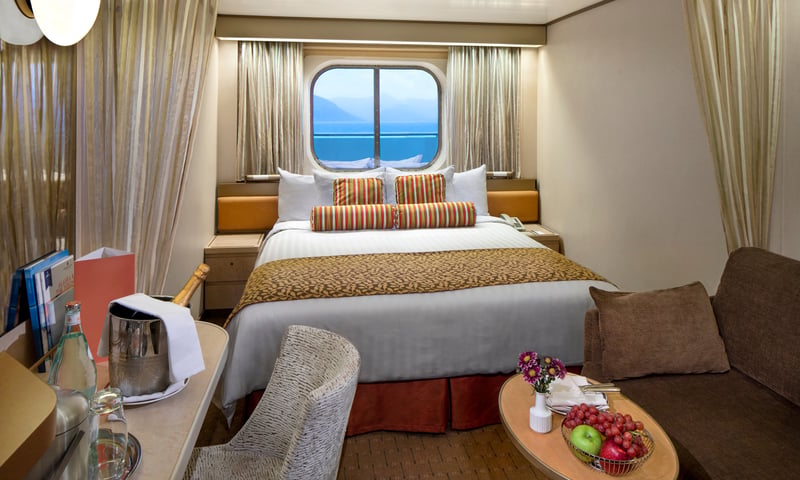 Upgrade to an Oceanview Stateroom onboard Holland America's Volendam.