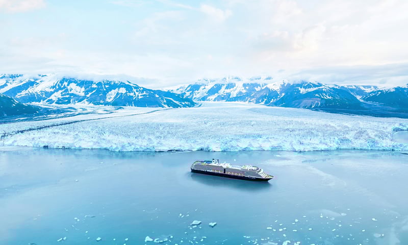 Soak in the awe-inspiring views of Hubbard Glacier while scenic cruising, Itinerary 1.