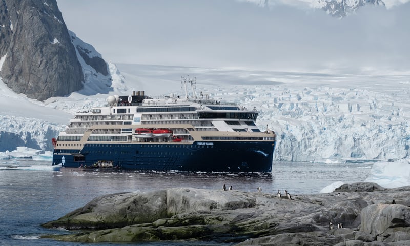 The MS Fridtjof Nansen can take you to remote places not many vessels can.