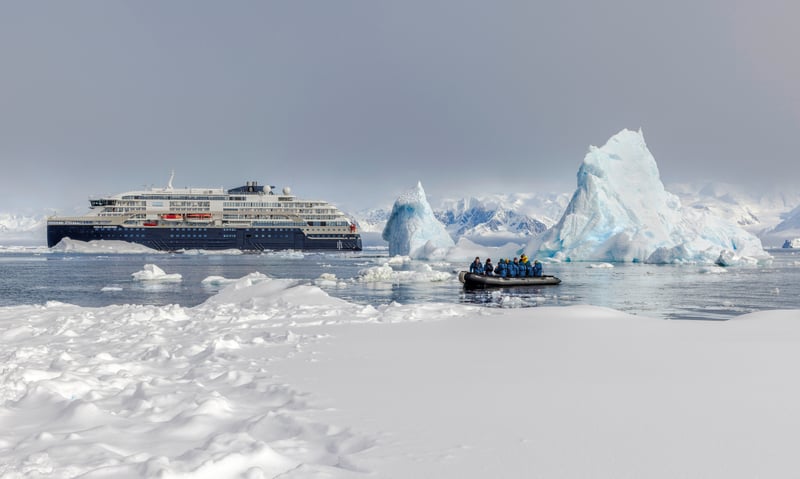 Set sail for Antarctica on HX Expedition's MS Fridjof Nansen or MS Roald Amundsen.
