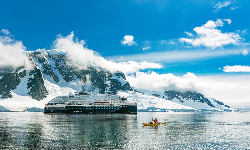 Enjoy elegance and comfort on a 10-night all-inclusive expedition cruise with HX Expeditions.