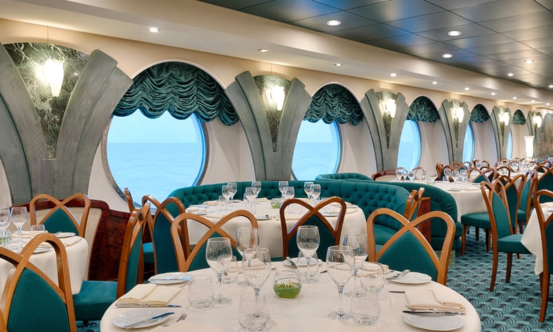 L'Edera Restaurant is one of many complementary dining spaces aboard MSC Magnifica.