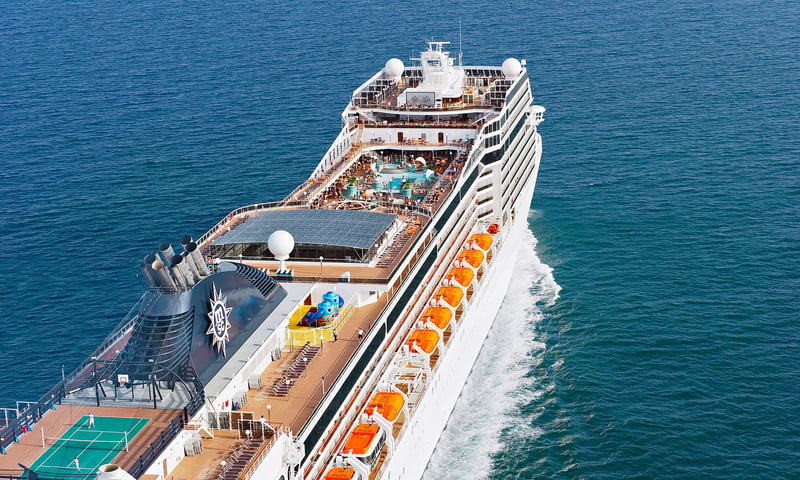 Board the MSC Magnifica in Germany's Warnemunde port terminal.