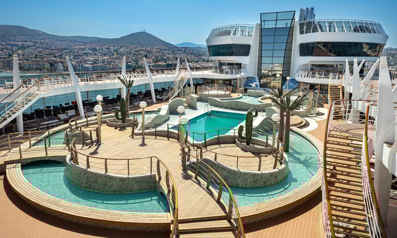 Soak in the vibes or cool off in the Aqua Park on the MSC Splendida.