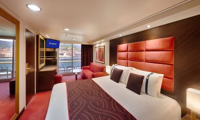 Upgrade to a Balcony stateroom with a private space to enjoy the breeze and views.