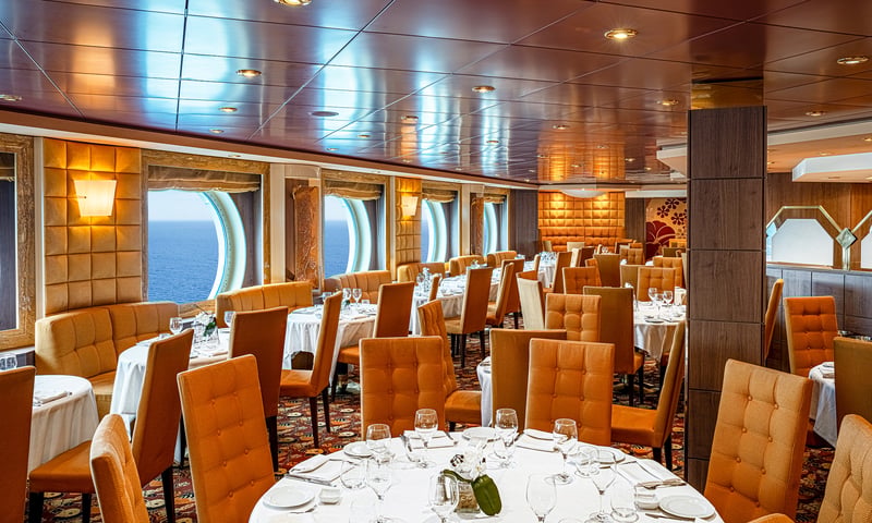 L'Ibiscus Restaurant on the MSC Orchestra (Itinerary 2, 2027 dates).