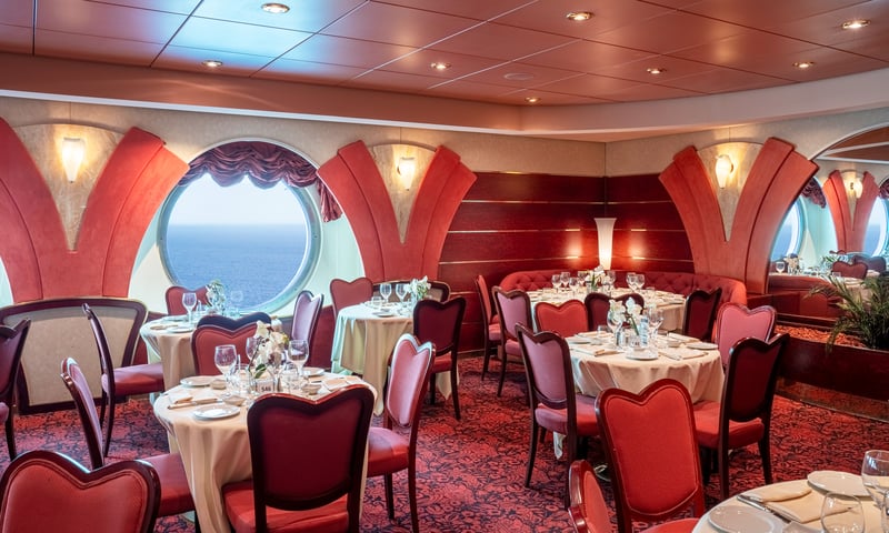 Enjoy fantastic meals at Villa Borghese Restaurant on the MSC Orchestra (Itinerary 2, 2027 dates).