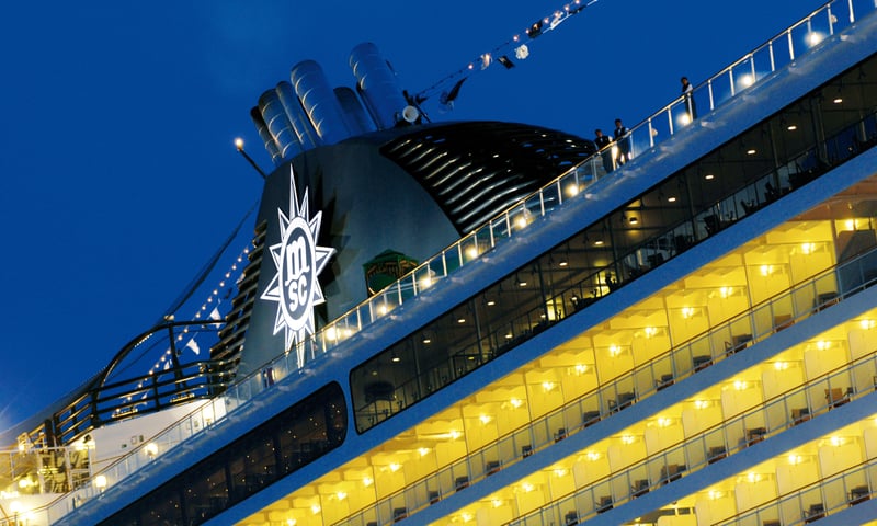 Sail on the MSC Orchestra (Itinerary 2, 2027 dates).