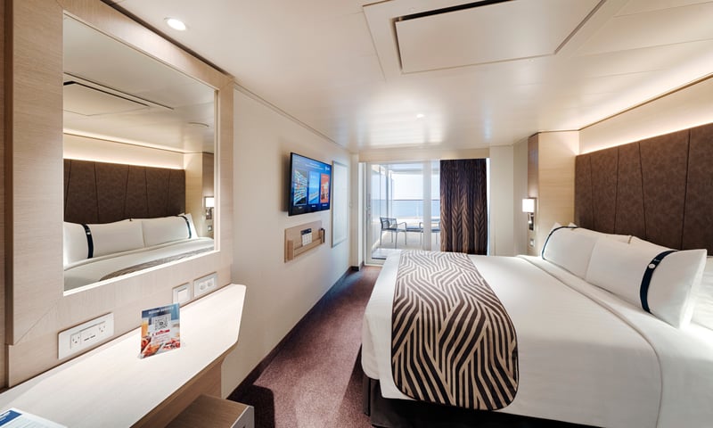 Upgrade to a Balcony Cabin onboard the MSC World Asia. (Itinerary 1 & 2)