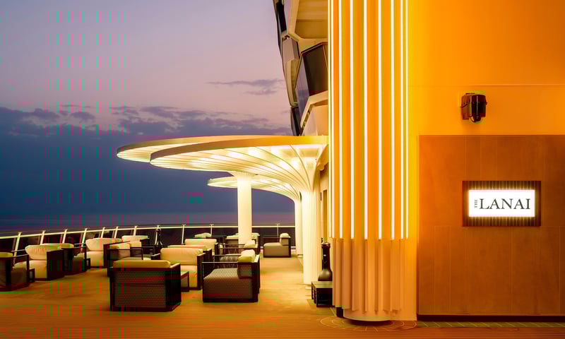 Make some new friends at the Lanai promenade onboard MSC World Asia. (Itinerary 1 & 2)