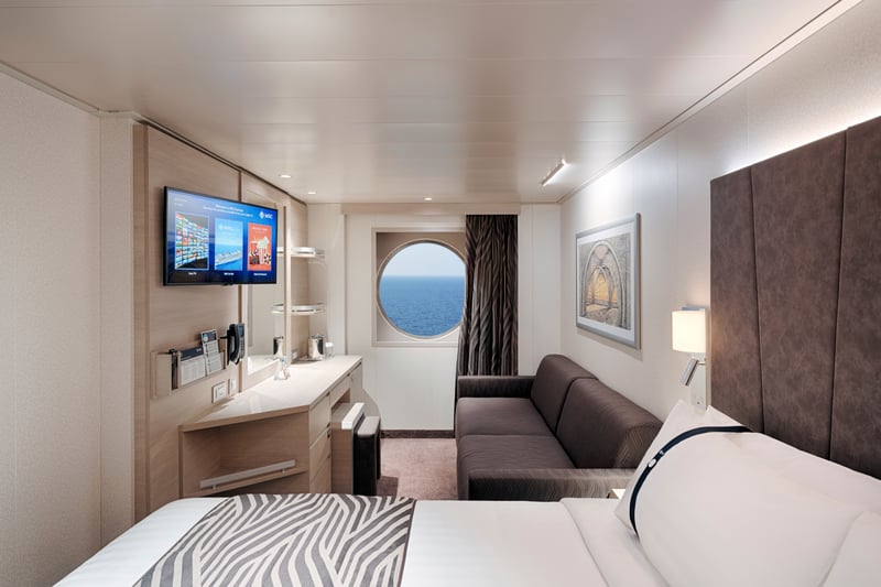 Upgrade to an Oceanview Cabin onboard MSC World Asia. (Itinerary 1 & 2)
