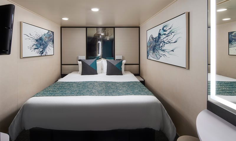 Inside Stateroom onboard Norwegian Cruise Line's Norwegian Jewel.