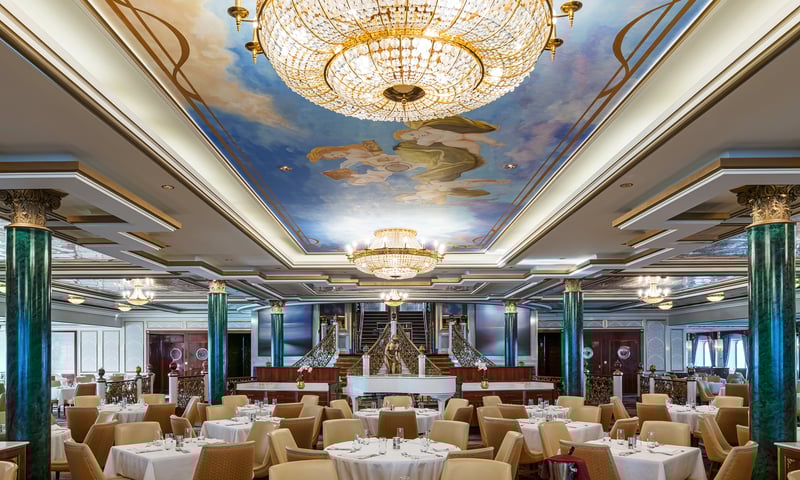 Tsar's Palace is one of six restaurants included onboard Norwegian Cruise Line's Norwegian Jewel.
