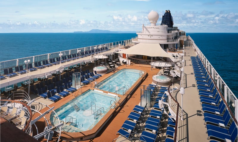 Relax by the South Beach Pool onboard NCL's Pride of America.